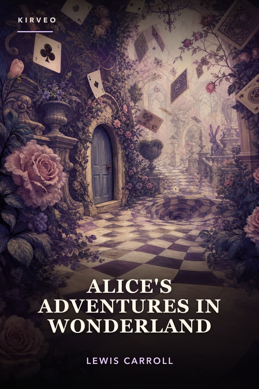 AI-designed cover for Alice's Adventures in Wonderland