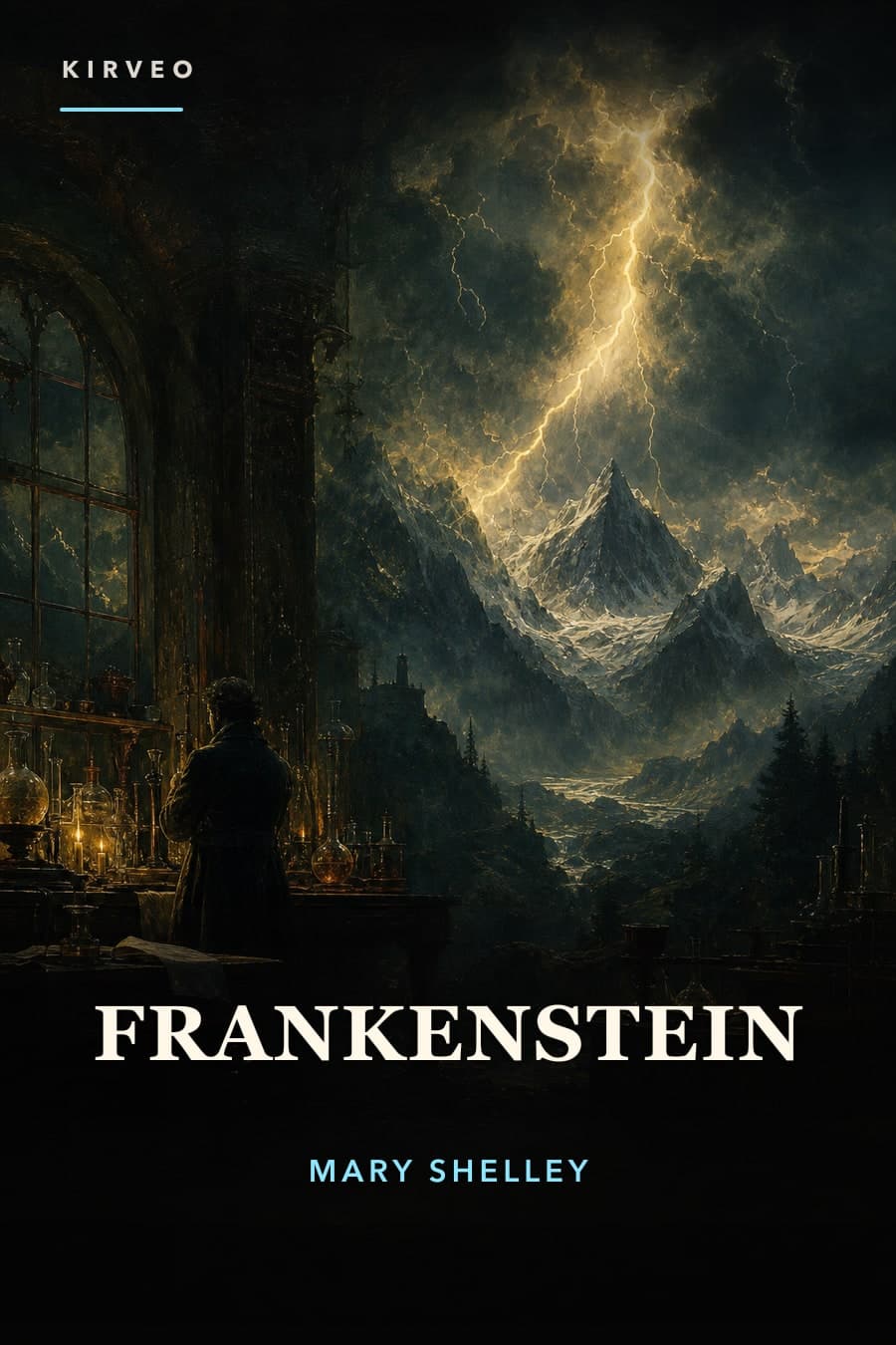 AI-designed cover for Frankenstein