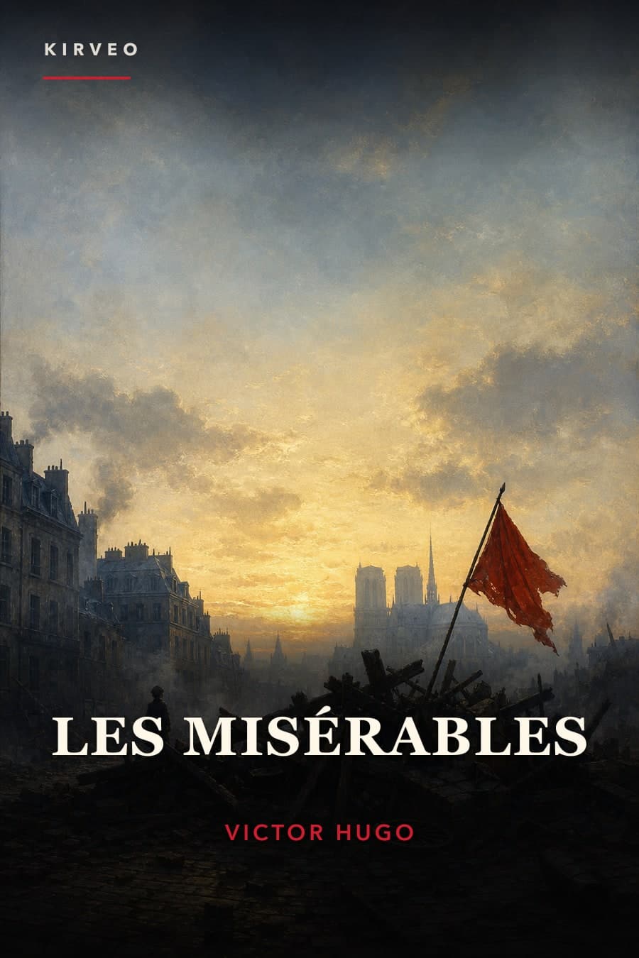 AI-designed cover for Les Miserables