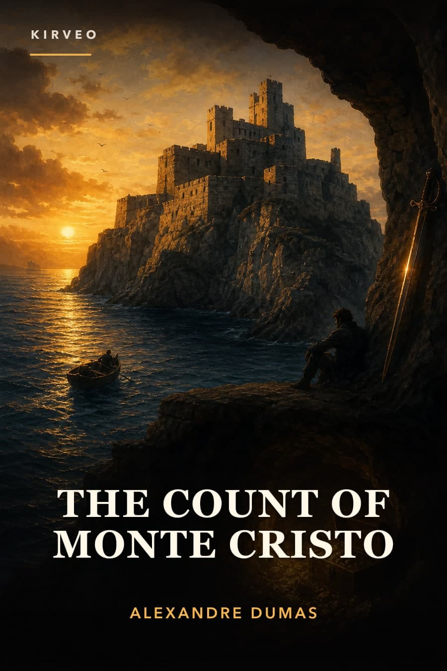 AI-designed cover for The Count of Monte Cristo