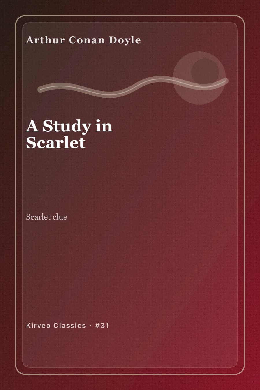 Cover for A Study in Scarlet