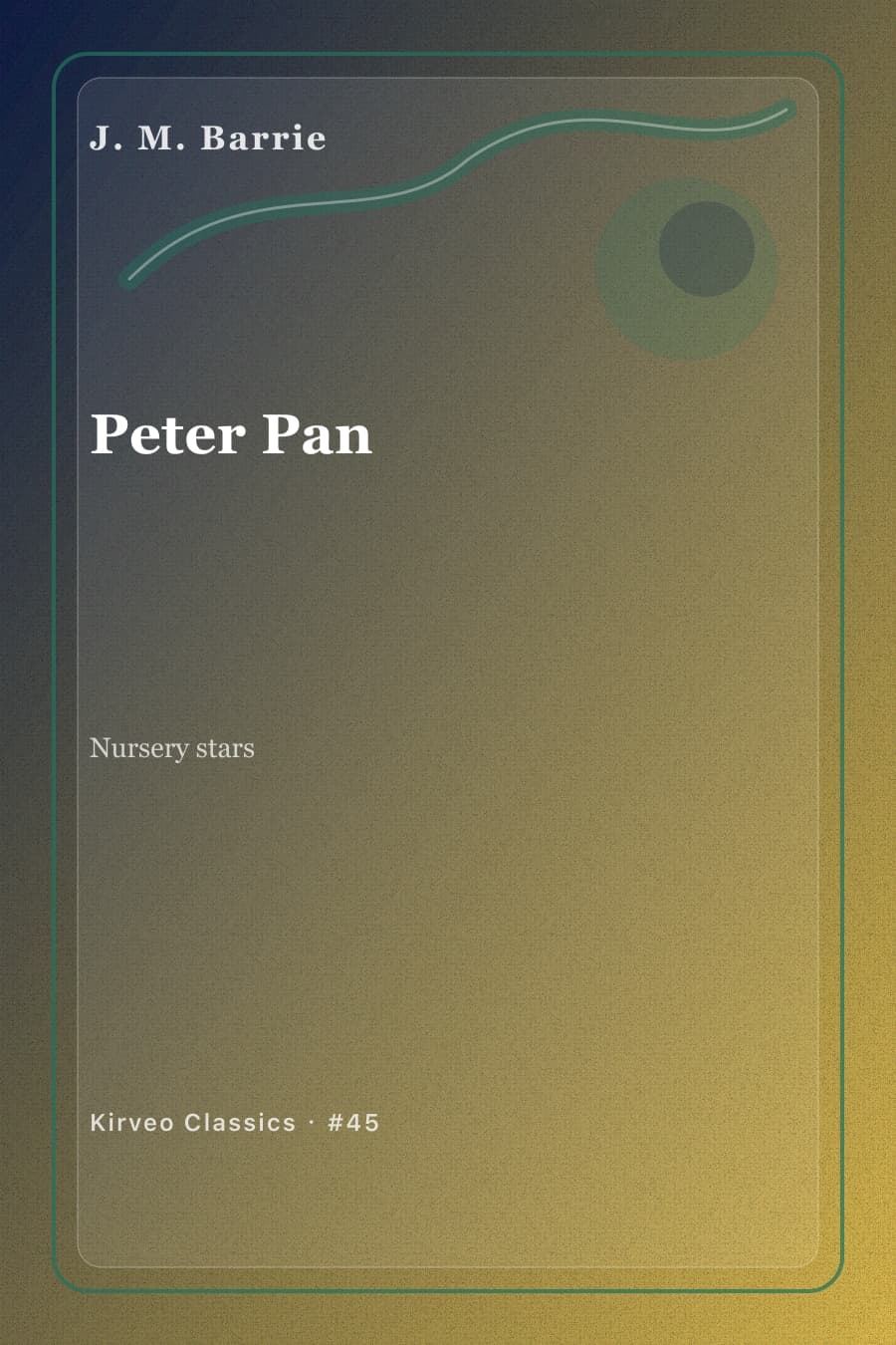 Cover for Peter Pan